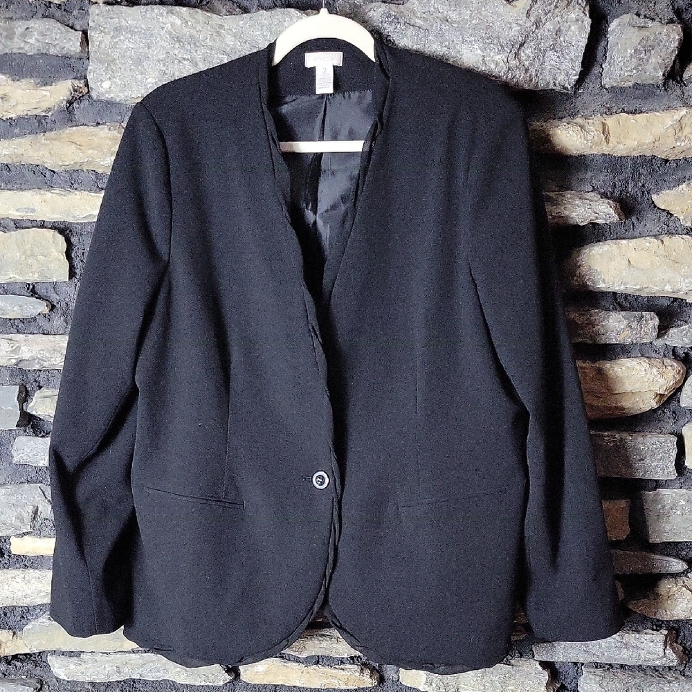 Chico's Classic Black Women's Blazer Size Large 12